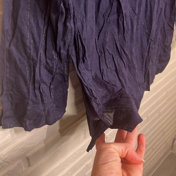 Lilly Pulitzer Navy Blue Semi Sheer Cotton Seashell Top, Women’s Size Medium - Picture 5 of 9